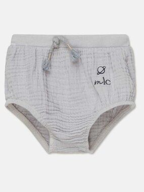 Gauze baby bloomers - Soft grey